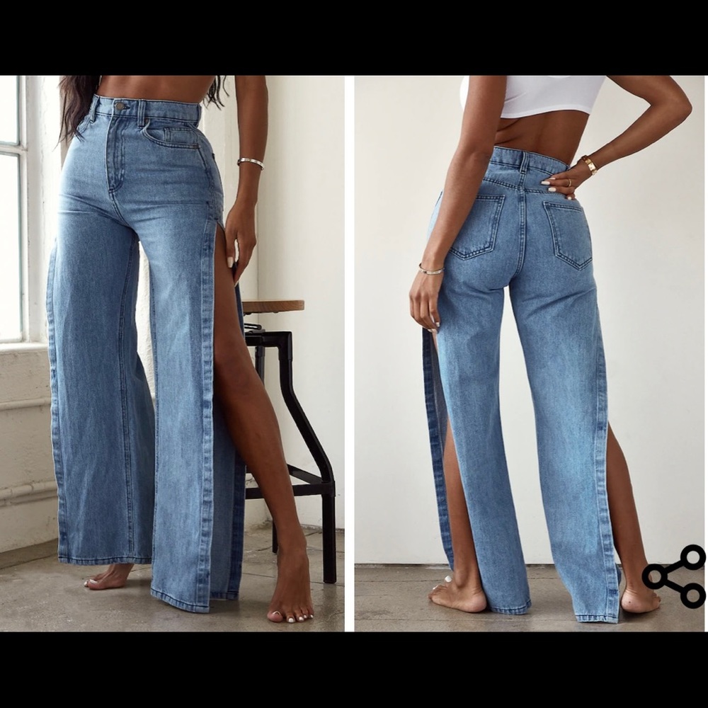 Split Detail Jeans - image 1